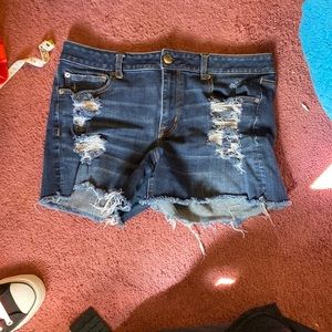 American eagle hi-rise shortie shorts